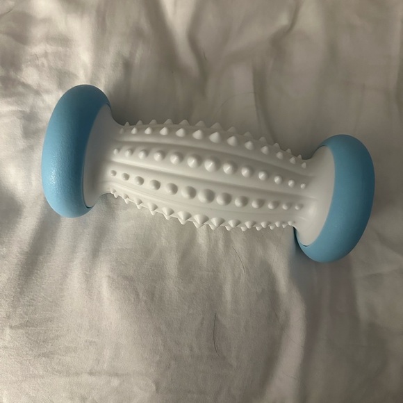 Blue and White Foot Massager Roller - Picture 2 of 4